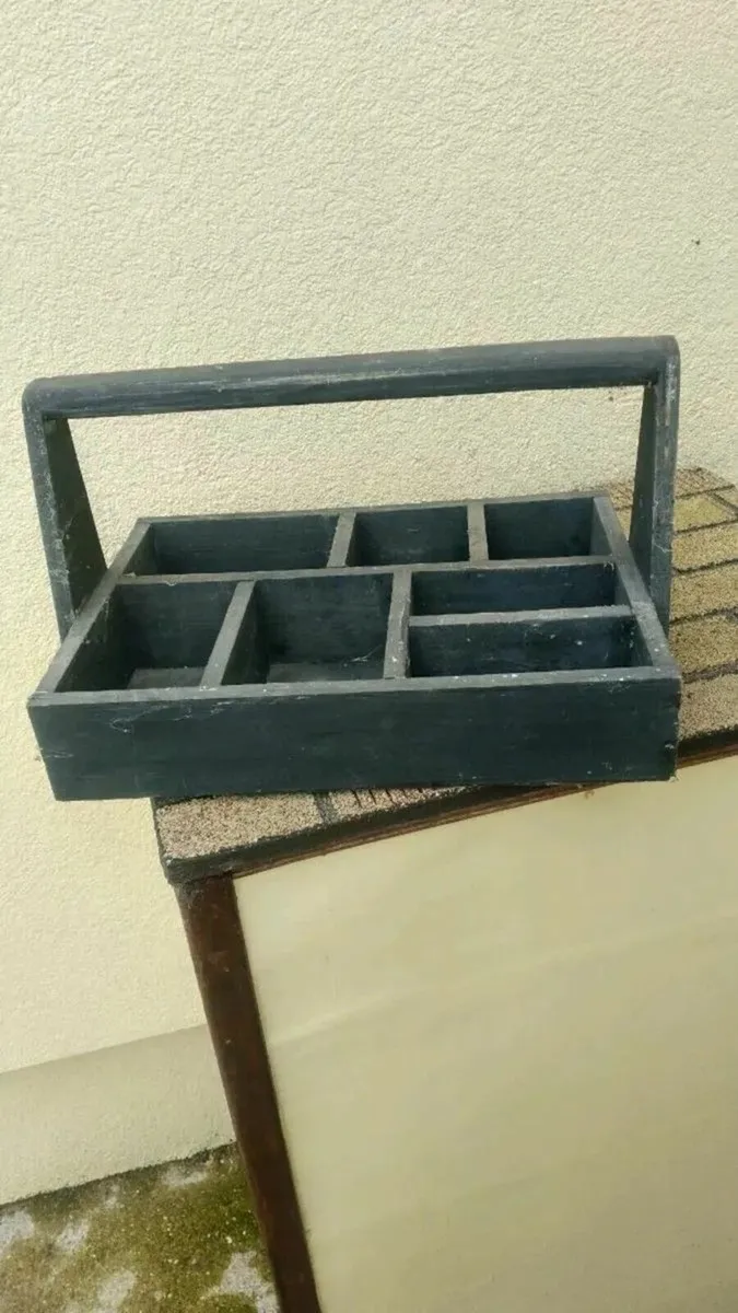 Vintage Carpenter's Wooden Caddy - Image 1