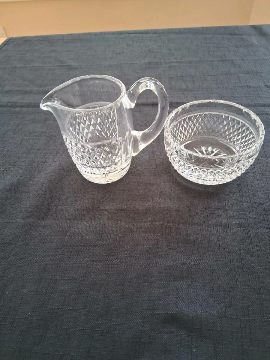 Waterford Crystal Jug & Sugar Bowl Set - Image 1
