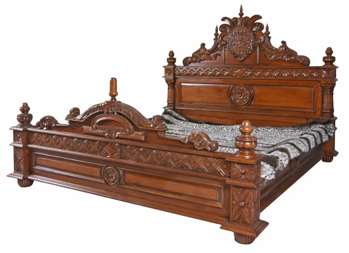 Mahogany Double Bed solid mahogany wood, masterful - Image 1