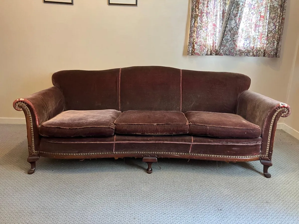 Antique sofa c 1900 - Image 4