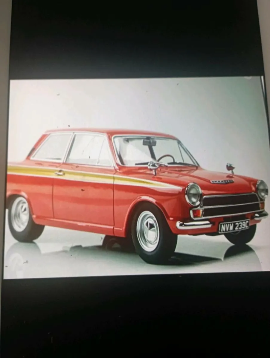 FORD LOTUS CORTINA MK1 RED/ GOLD1966. - Image 3