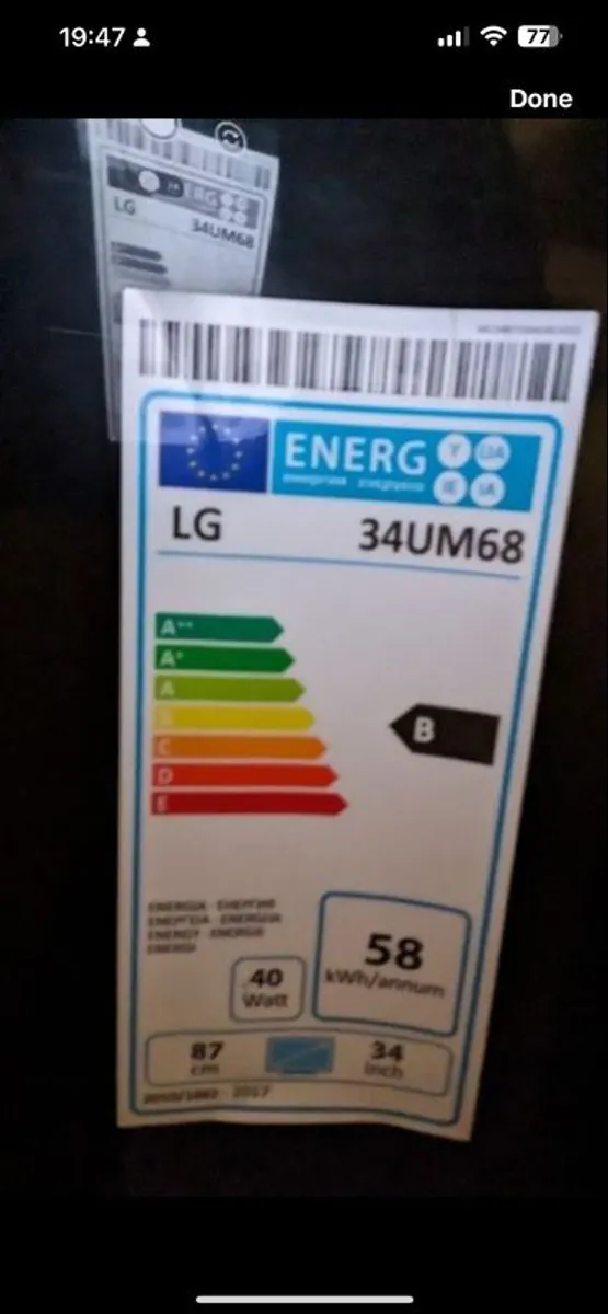 Monitor LG 34" - Image 2