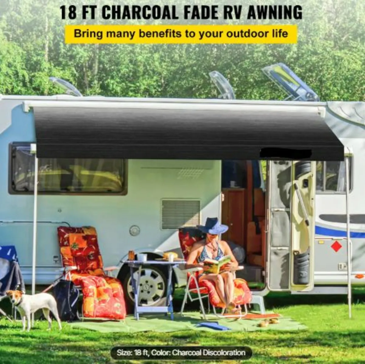 RV Awning Fabric RV Camper Trailer Replacement - Image 3