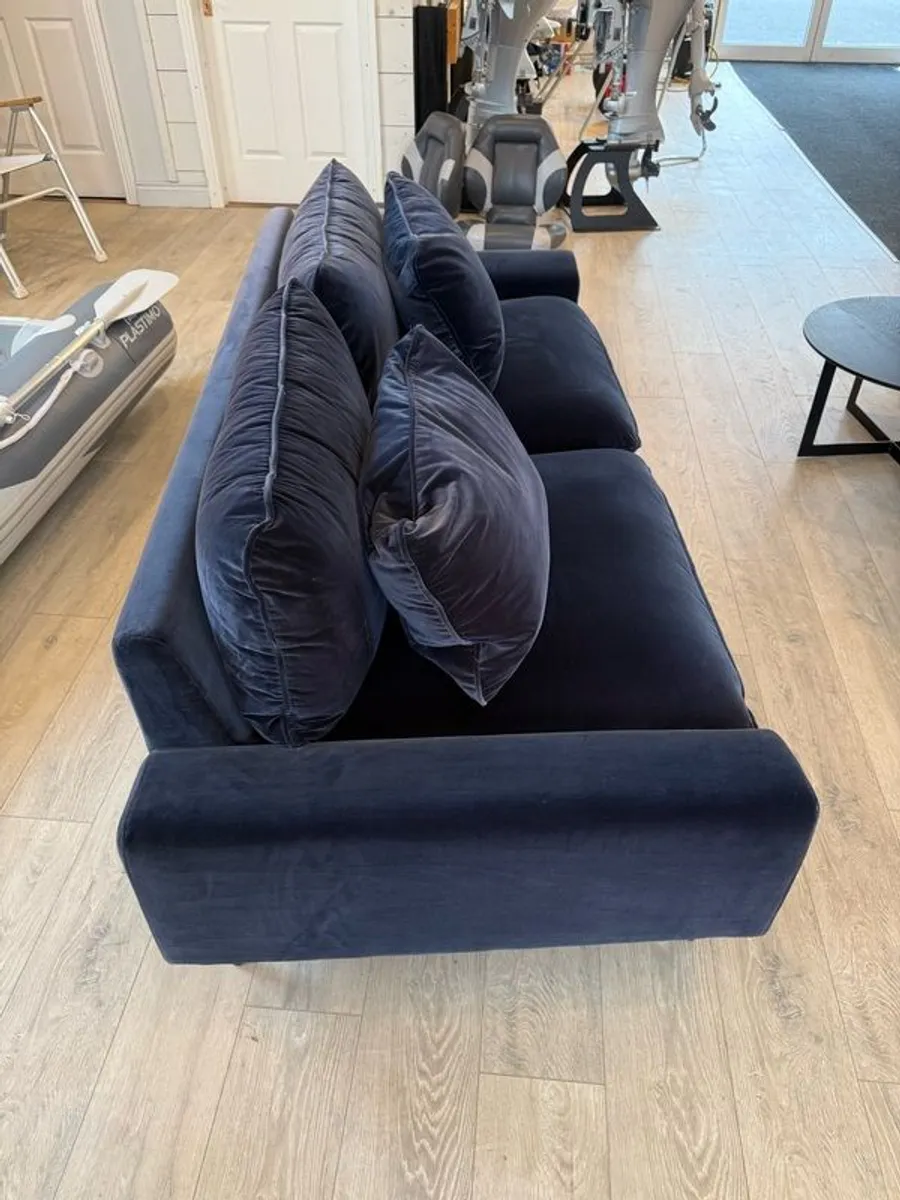 Ex Show House Furniture - Navy Couch - Image 2