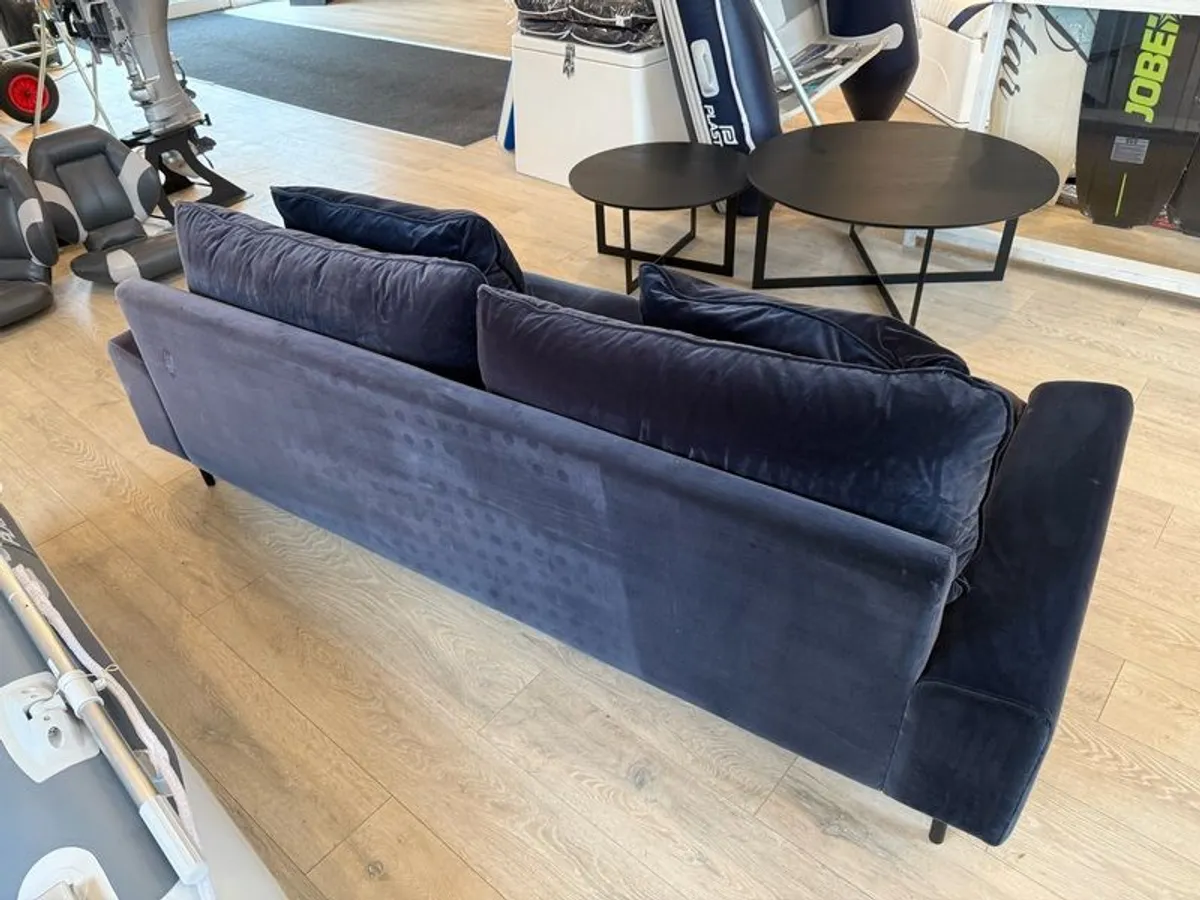 Ex Show House Furniture - Navy Couch - Image 3