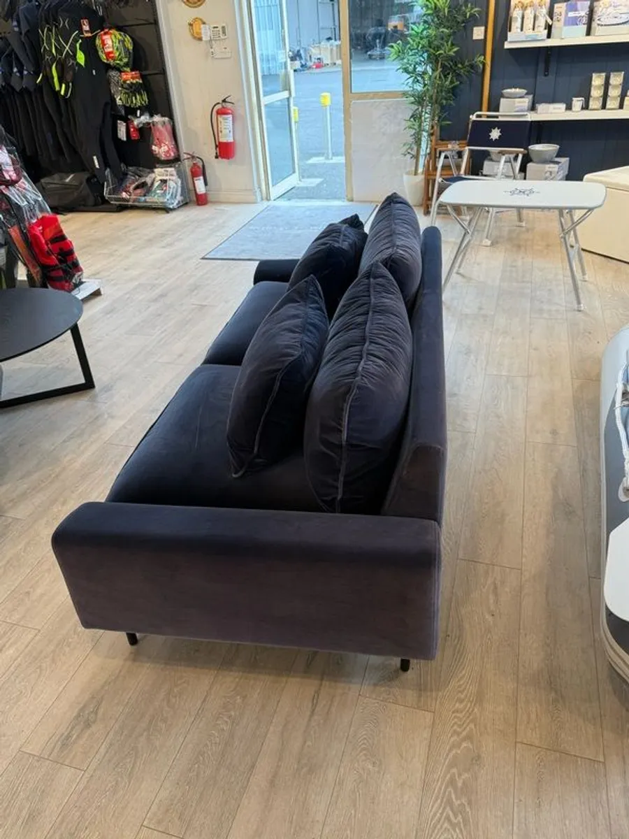 Ex Show House Furniture - Navy Couch - Image 4