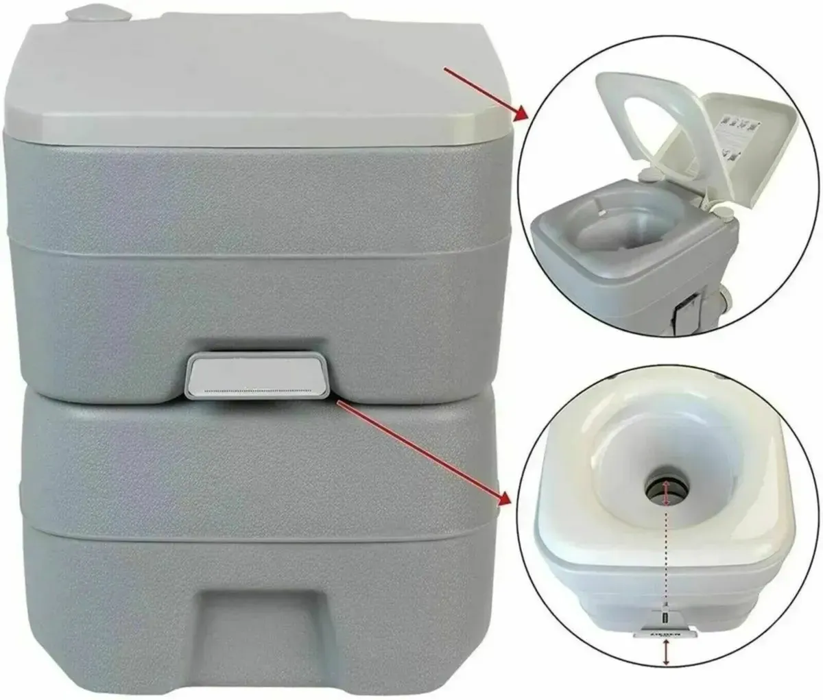 Camping Toilet Portable Fresh Deluxe Outdoor - Image 2