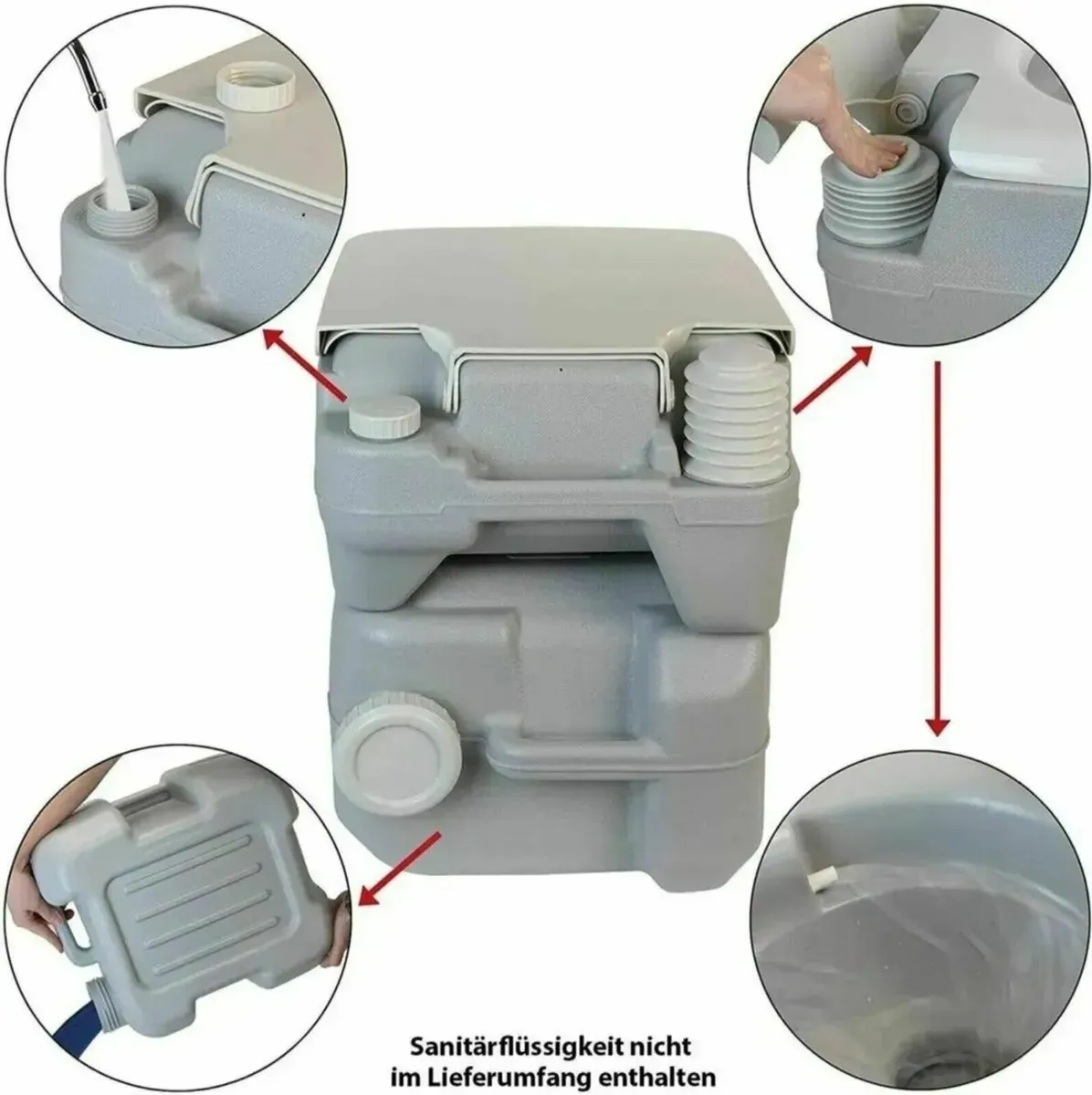 Camping Toilet Portable Fresh Deluxe Outdoor - Image 3