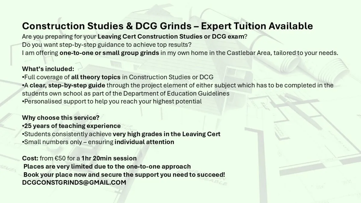 Grinds in DCG and Construction Studies