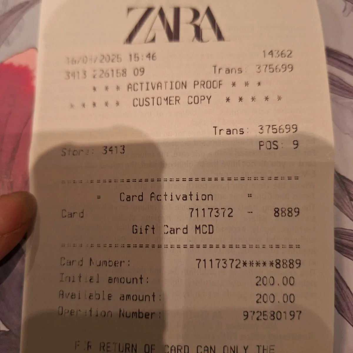 Zara Gift Card - Image 3