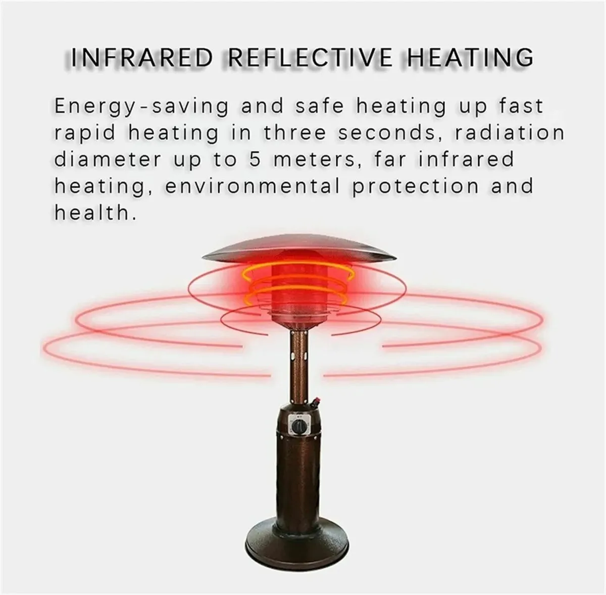 tTabletop  Gas Patio Heater Stainless Steel - Image 4