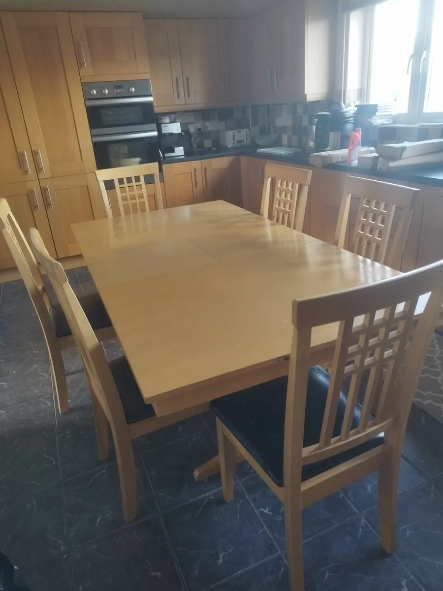 Extending Table and 6 Chairs - Image 2
