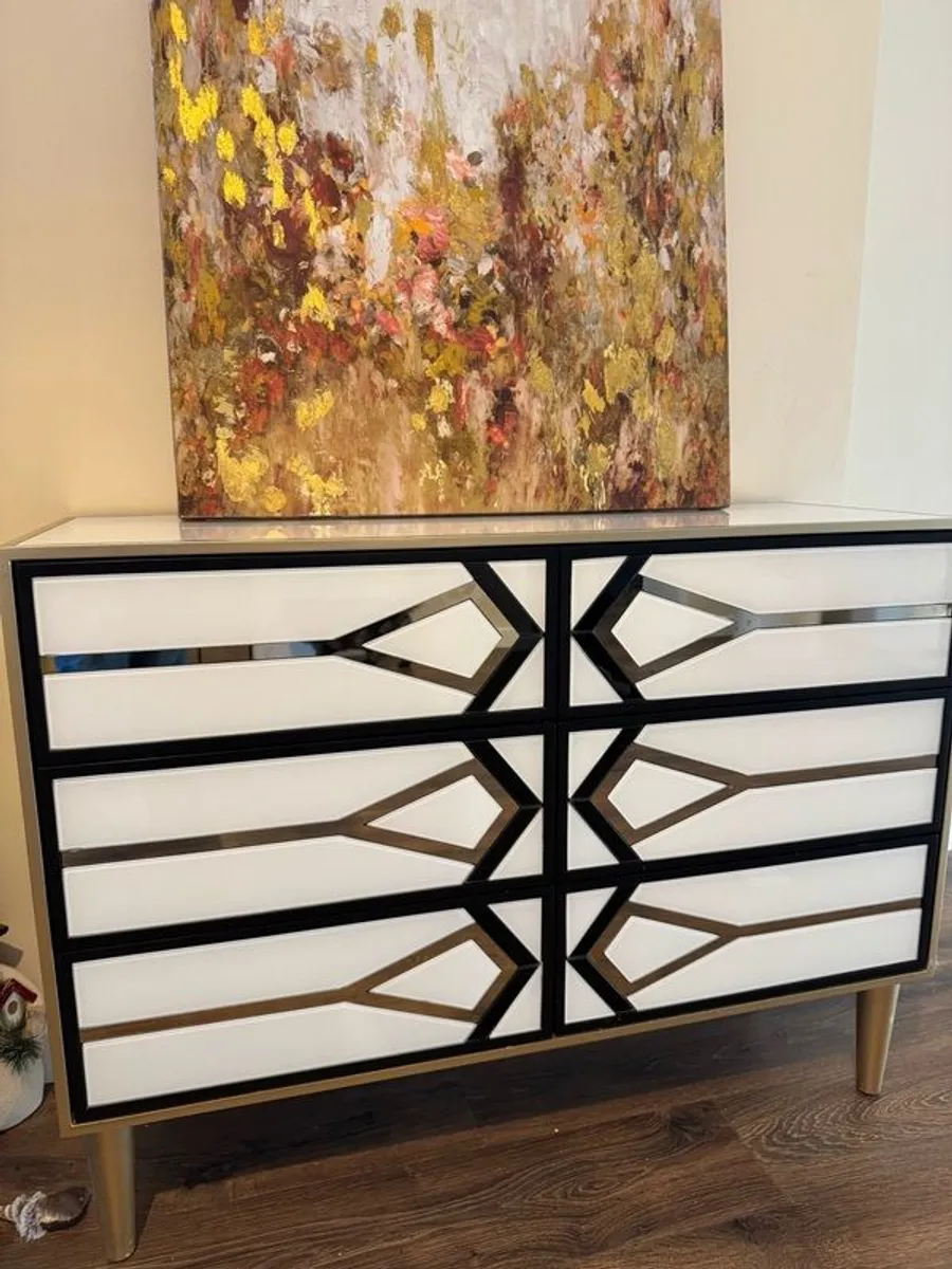 Mirror coffe table  drawer chest - Image 3