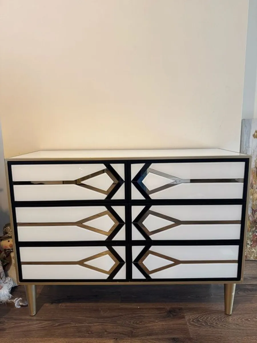Mirror coffe table  drawer chest - Image 4