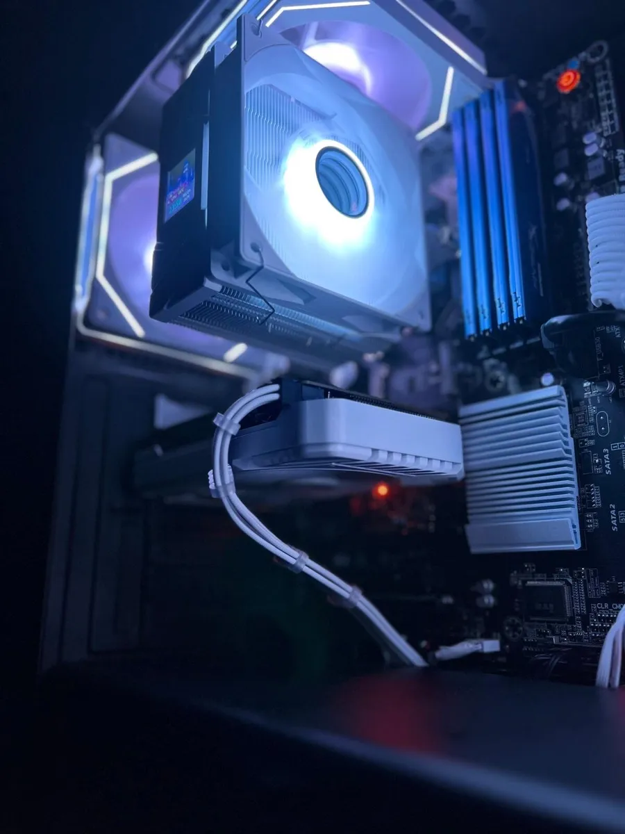 🔥 Powerful White ARGB Custom-Built Gaming PC🔥 - Image 1