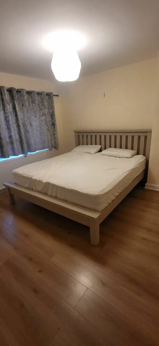 Superking bedframe & mattress - Image 1