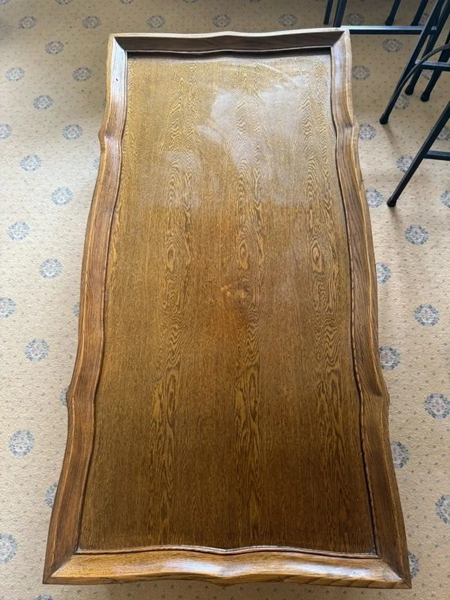 Vintage French Provincial Solid Wood Coffee Table - Image 1