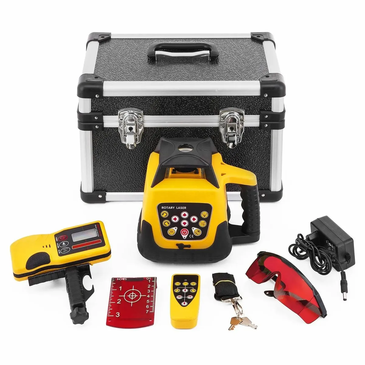 Professional Rotary Laser Level Kit Red Beam 500M - Image 1