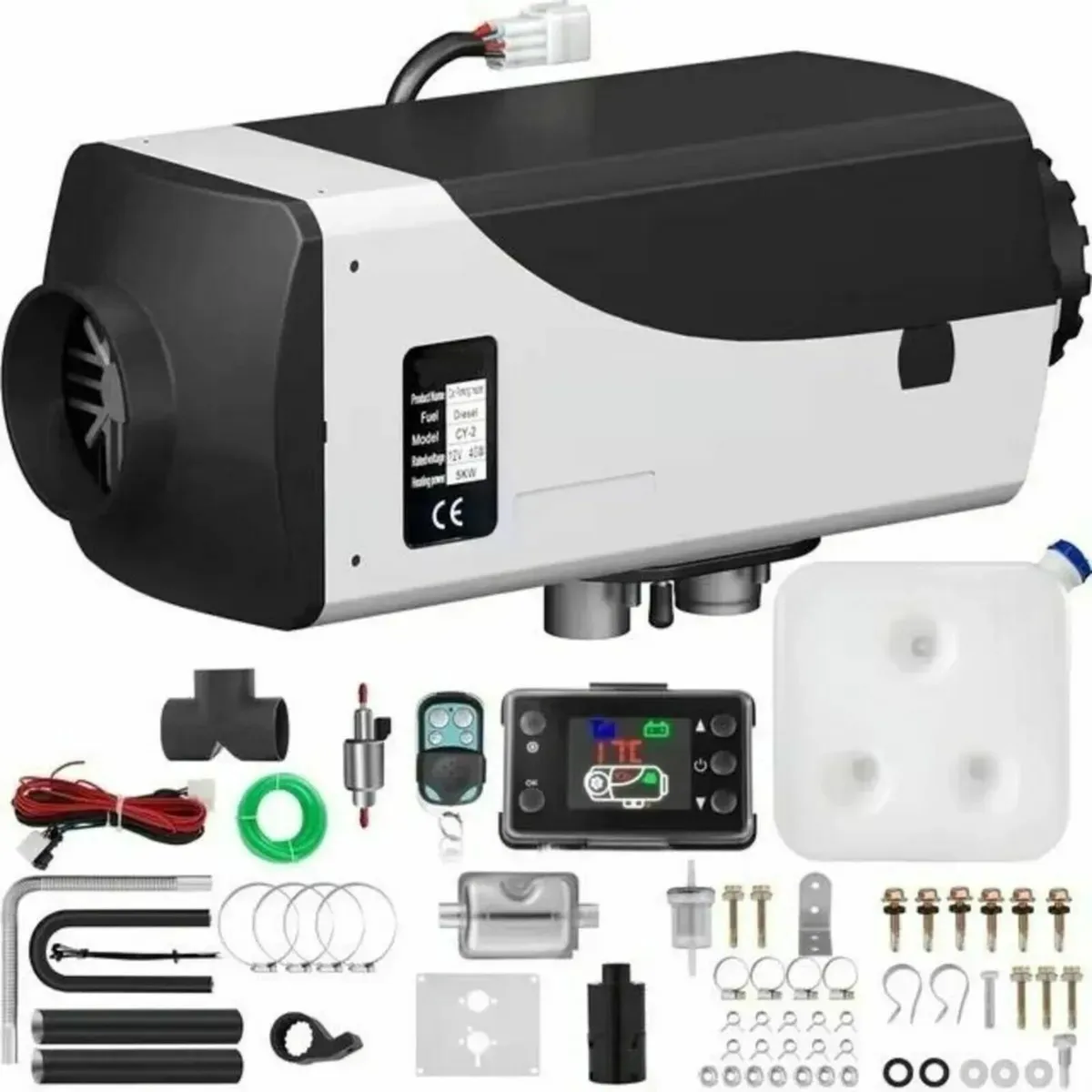 5KW 12V Diesel Air Heater LCD for RV Car - Image 3
