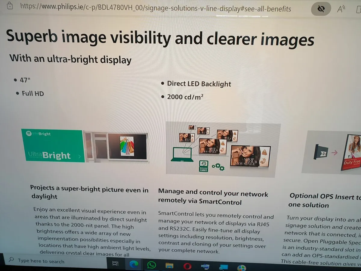 Philips. 47 in. full HD. - Image 4