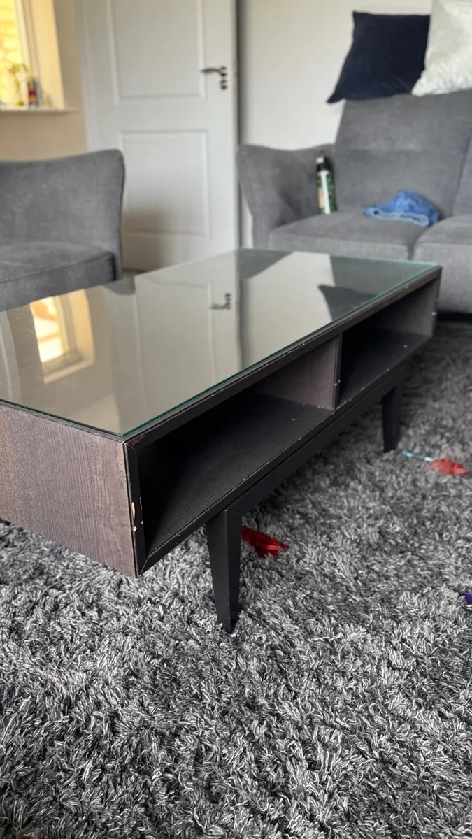 Ikea Coffee table, dark brown stained, 107x55 cm - Image 2