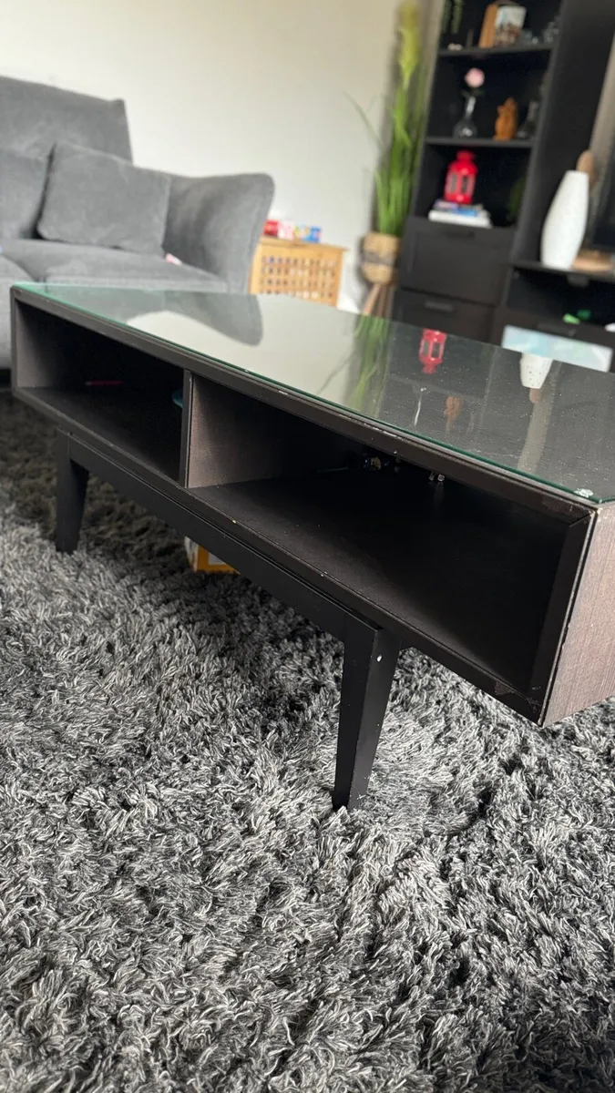 Ikea Coffee table, dark brown stained, 107x55 cm - Image 4