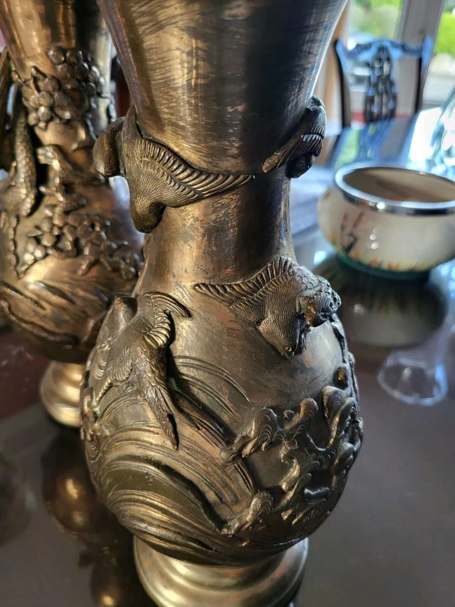 Brass vases - Image 3