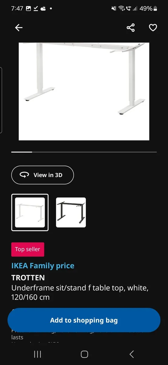 IKEA sit stand desk - Image 2