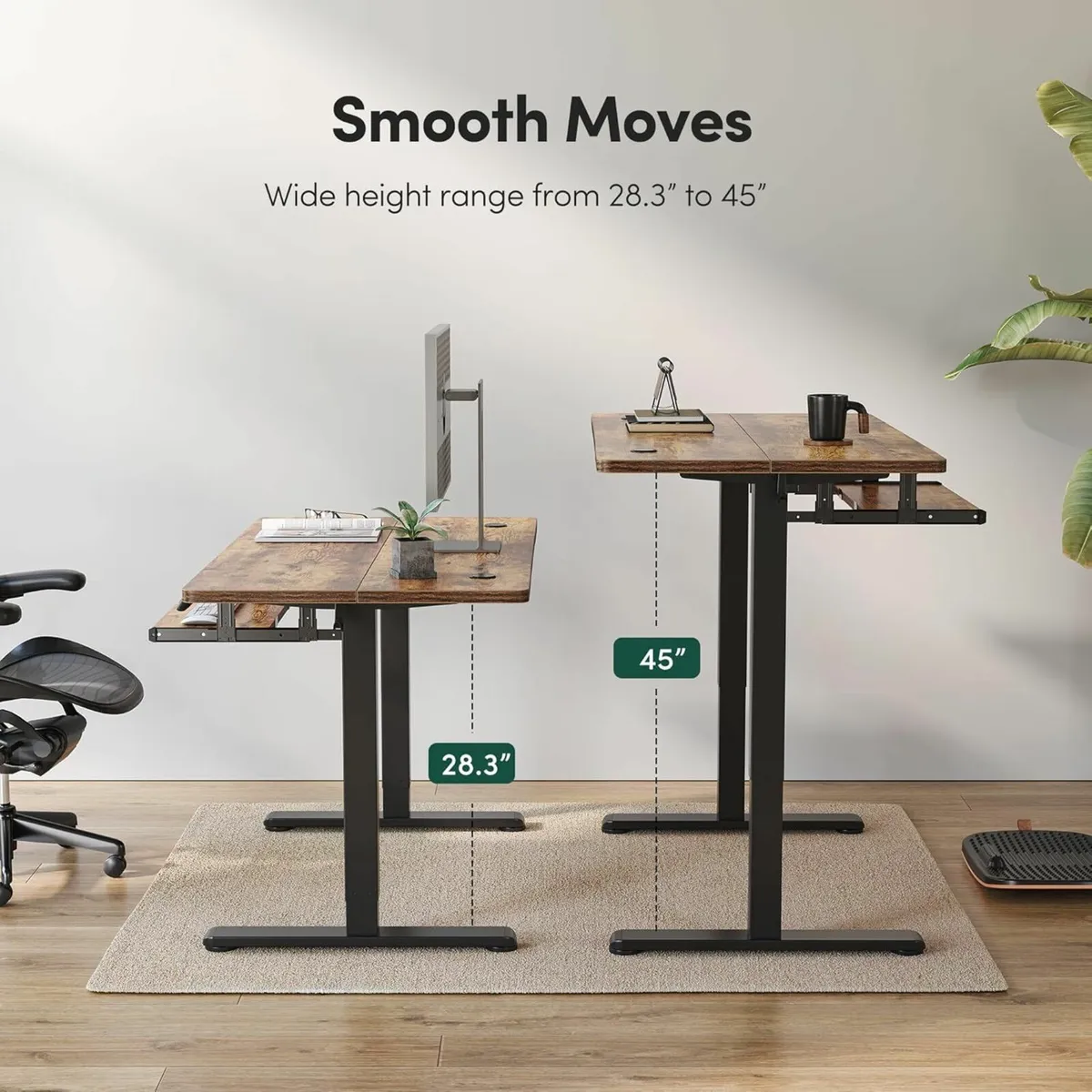 Adjustable Electric Standing Desk Office 100x60cm - Image 4