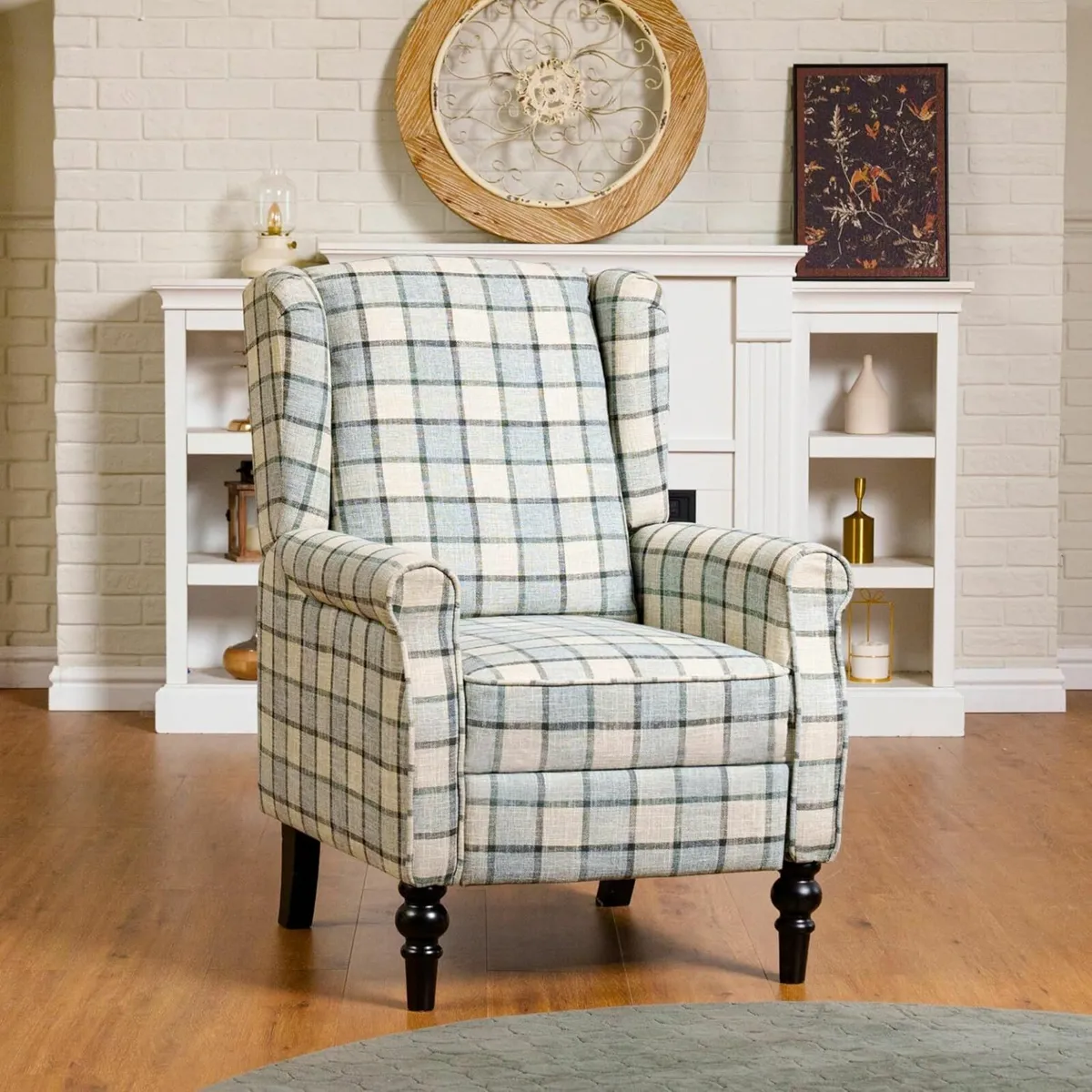 Armchair Adjustable Single Chair Sofa Blue chair - Image 1