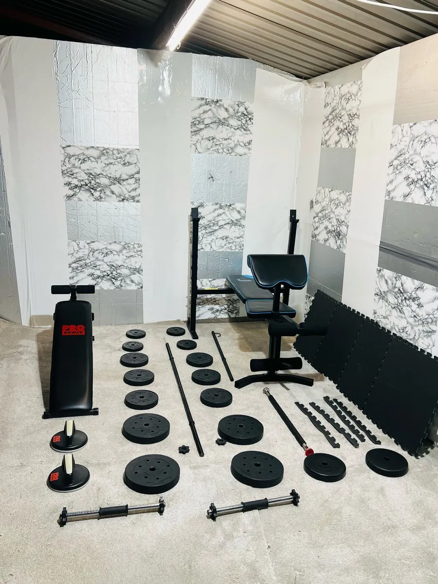 2XBENCH’S WEIGHTS BARBELL DUMBBELLS MATS PULUP BAR - Image 3