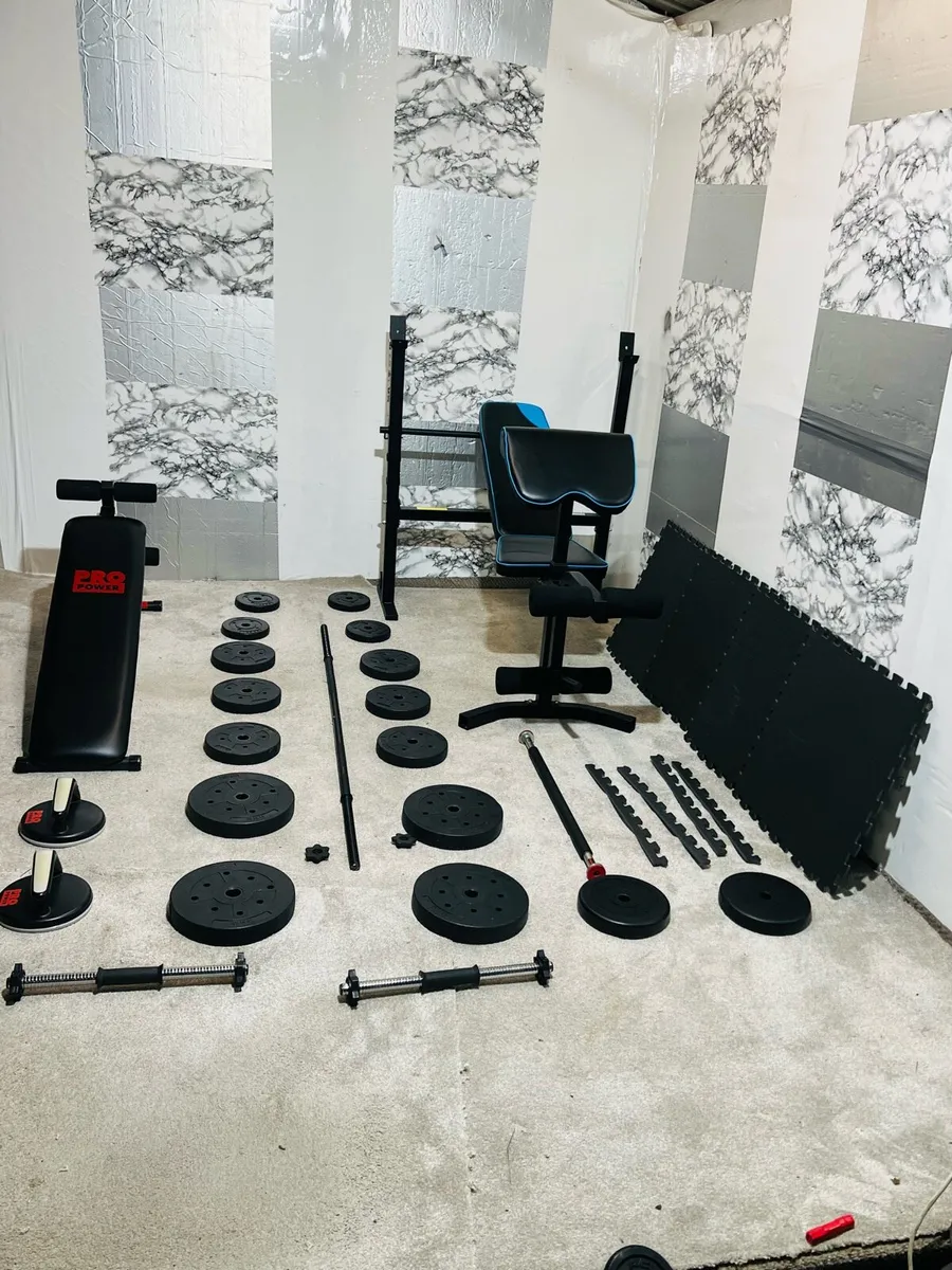 2XBENCH’S WEIGHTS BARBELL DUMBBELLS MATS PULUP BAR - Image 4