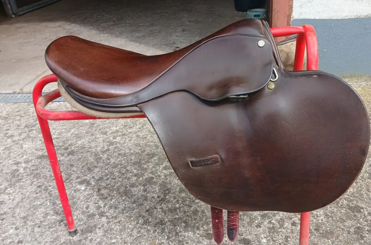 Berney race excersize saddle. - Image 1