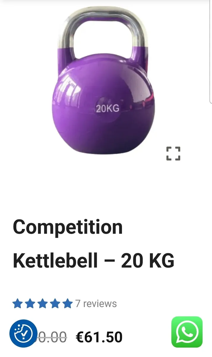 20kg competition kettlebell - Image 1