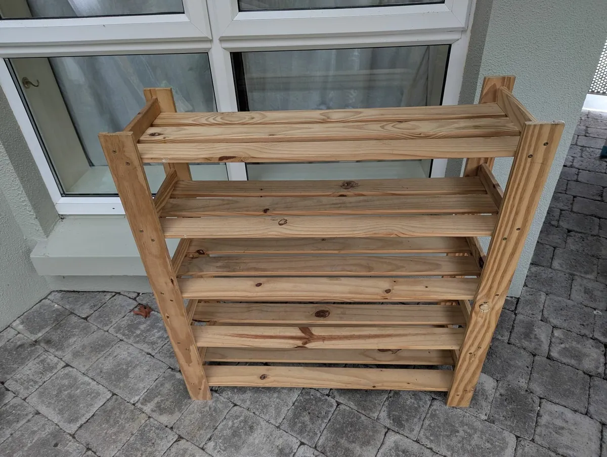 Wooden shoe rack - Image 3