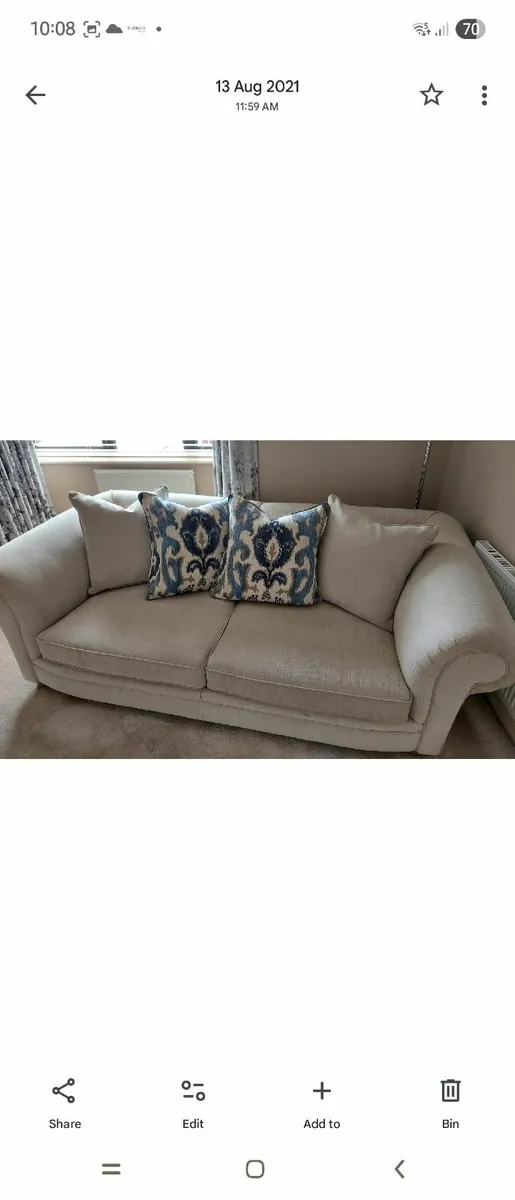 Couch and Snuggler Chair - Image 1