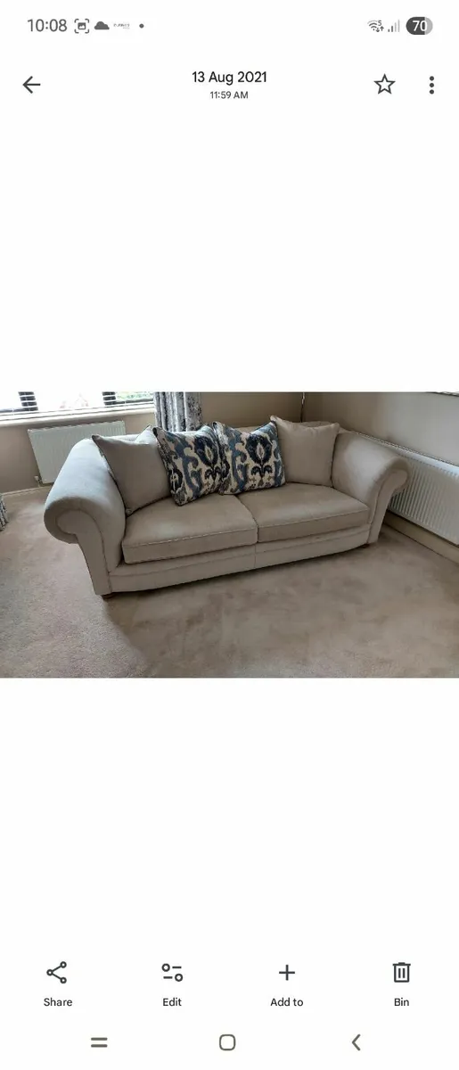 Couch and Snuggler Chair - Image 2