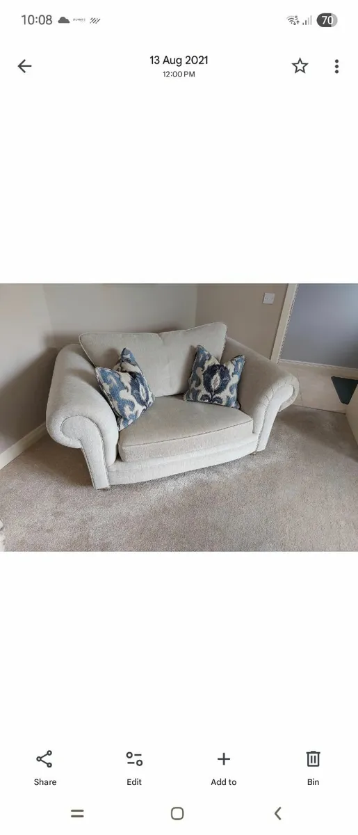 Couch and Snuggler Chair - Image 3