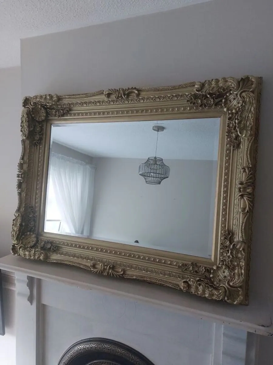 Ornate Mirror Gold - Image 2