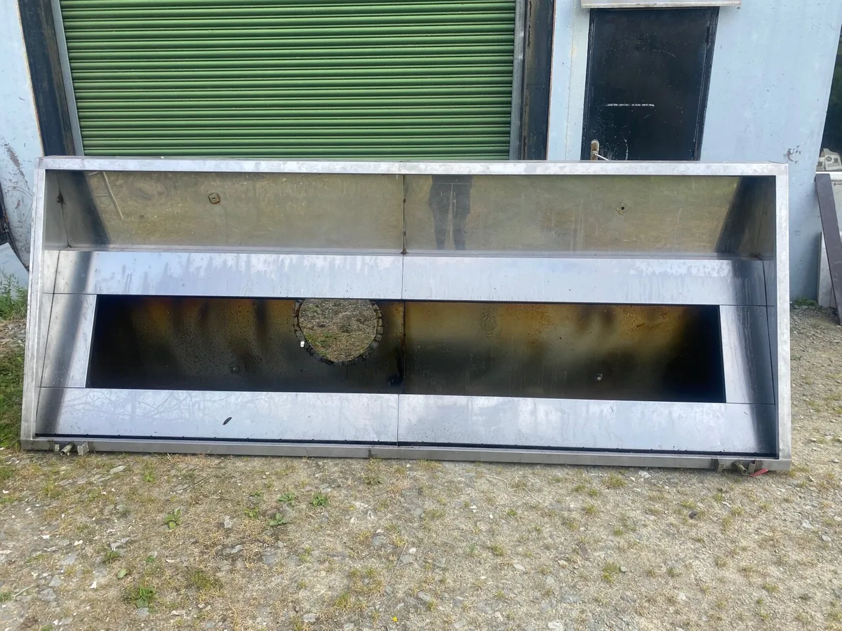 Stainless steel extraction canopy