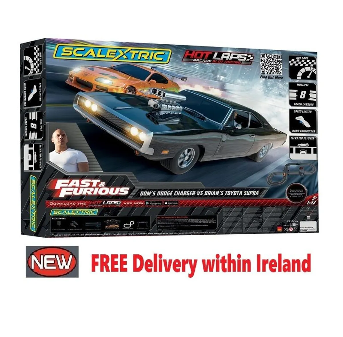 Scalextric Fast & the Furious Set ( C1458m TV Classic ) - Image 1