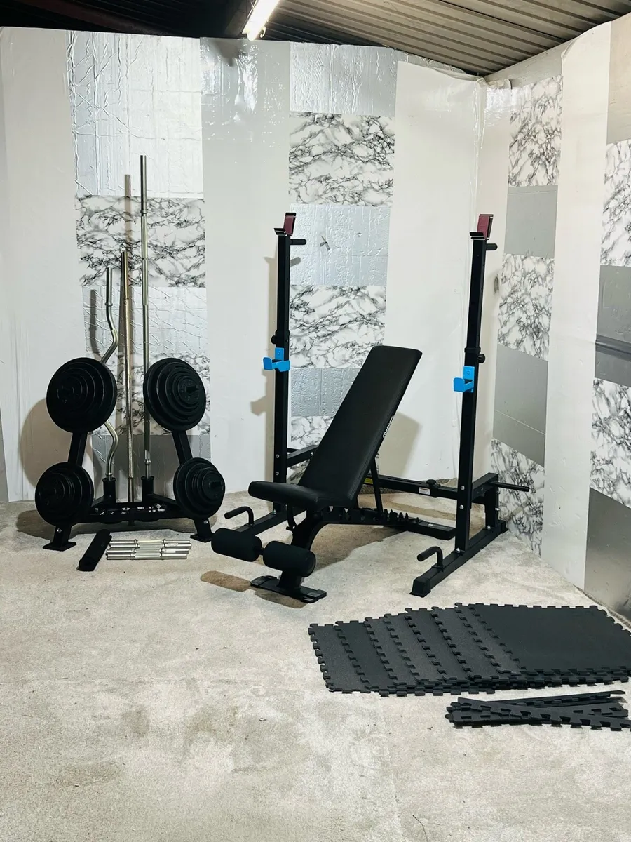 120KG WEIGHT BARS BENCH RACK MATS(READ ADD) - Image 1