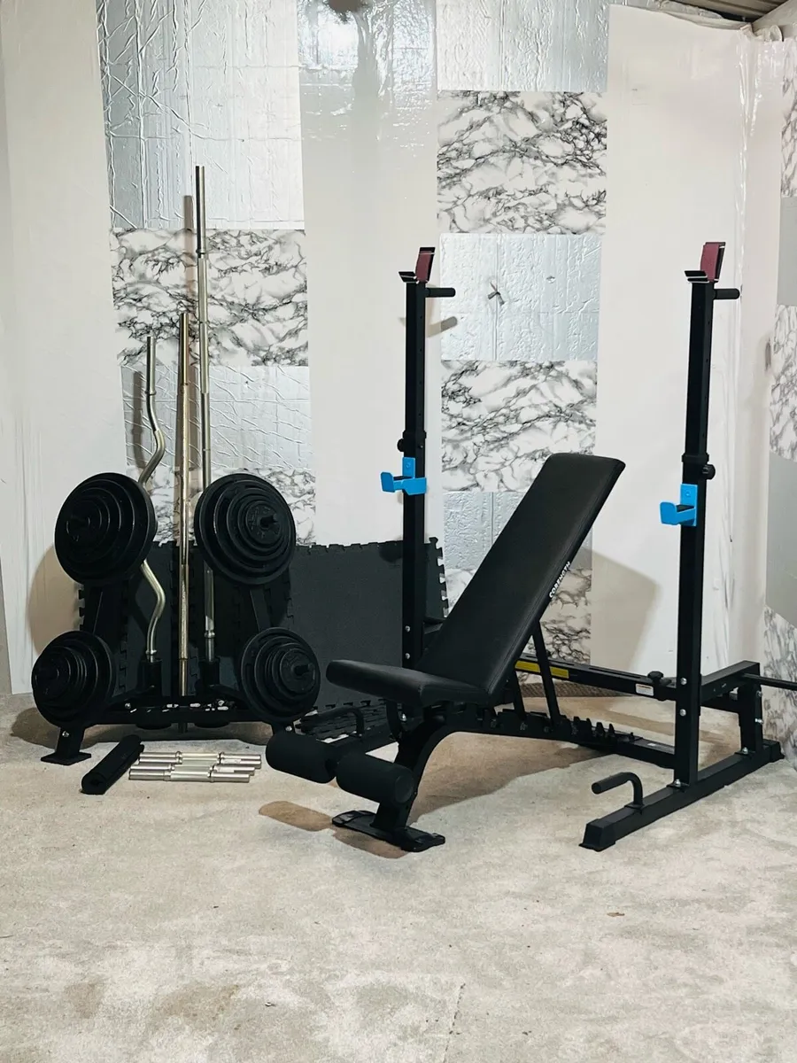 120KG WEIGHT BARS BENCH RACK MATS(READ ADD) - Image 2