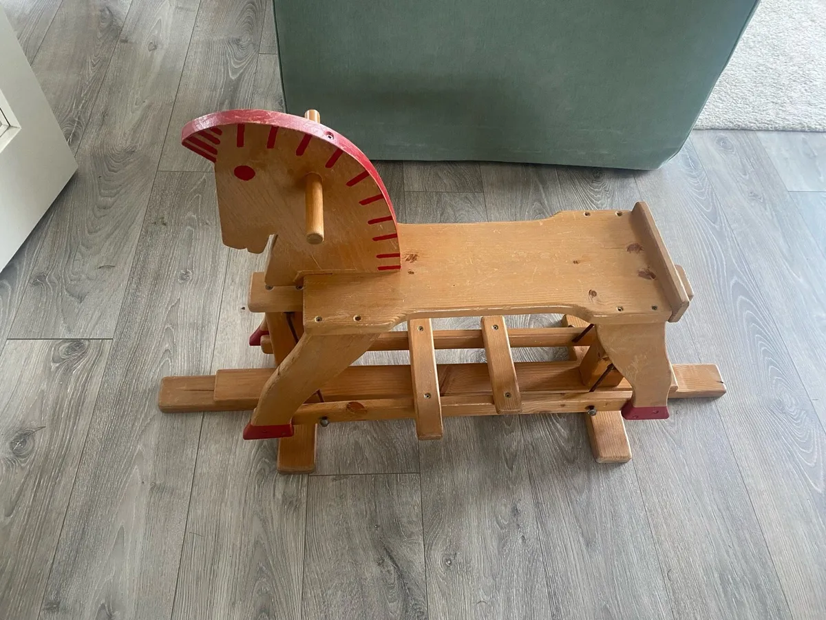 Wooden rocking horse - Image 2