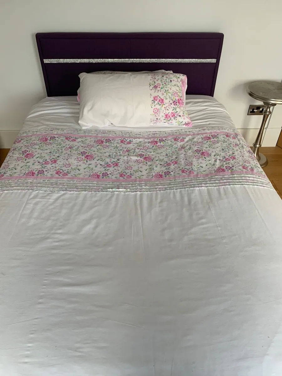 Small Double Bed & Mattress - Image 2