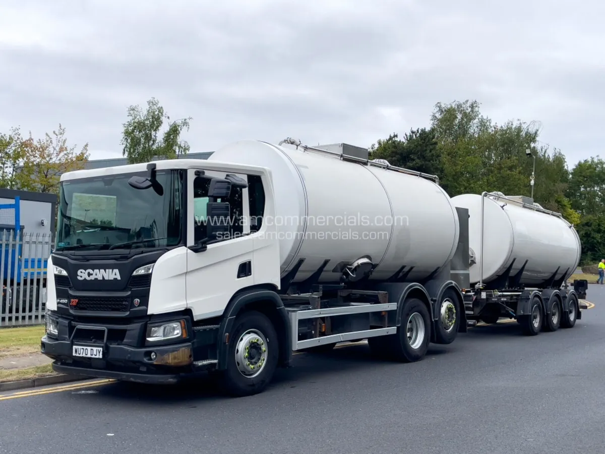 2021 (70) SCANIA P450 XT CROSSLAND DRAWBAR TANKER - Image 3