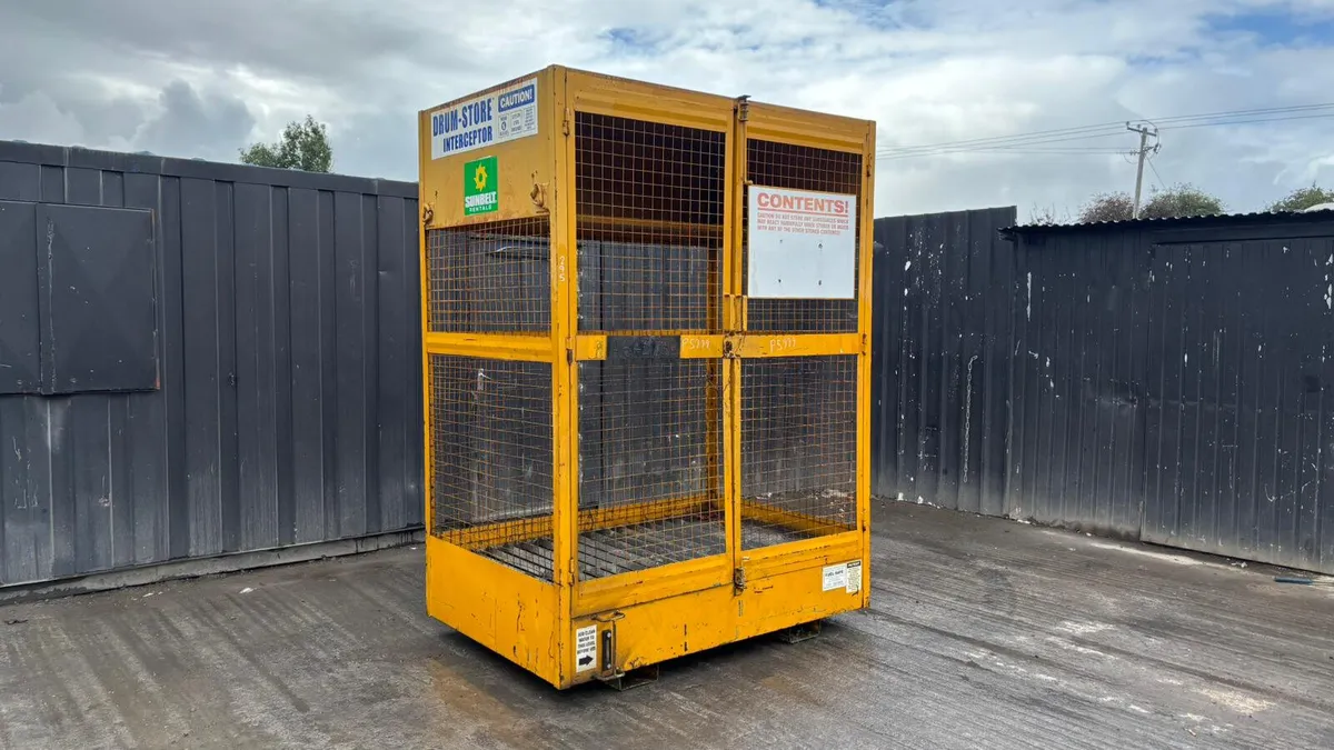 Steel Drum Storage Cage - Image 1