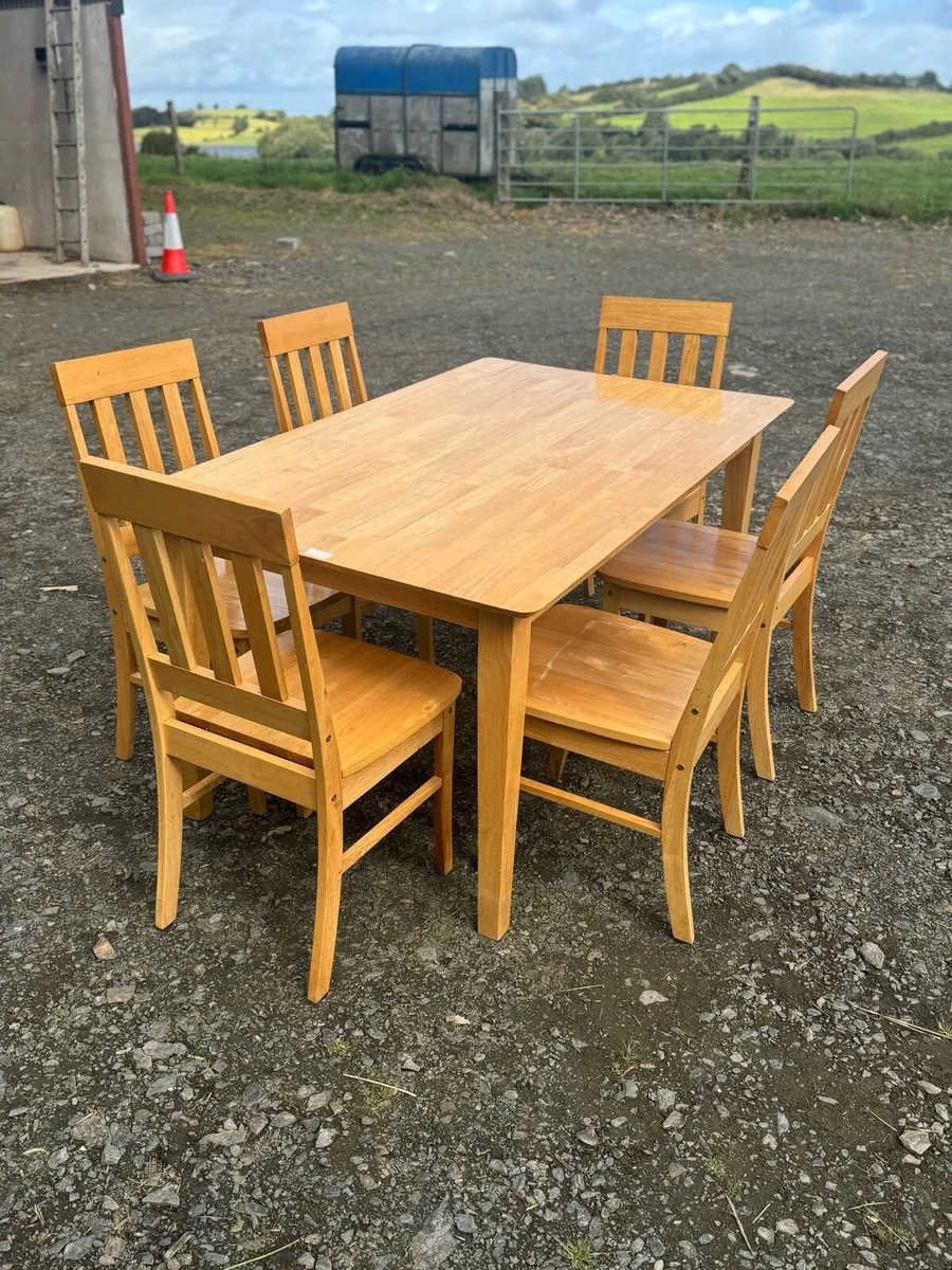 Kitchen table, chairs and coffee table - Image 1