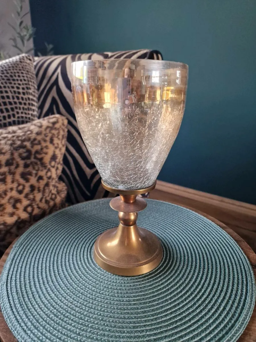 Gold candle holder - Image 2
