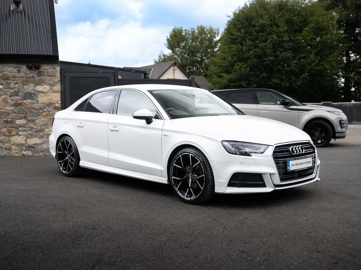 2019 AUDI A3 S LINE SALOON TOP SPEC PEARL WHITE - Image 1